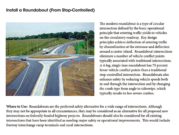 Install a Roundabout (From Stop-Controlled)